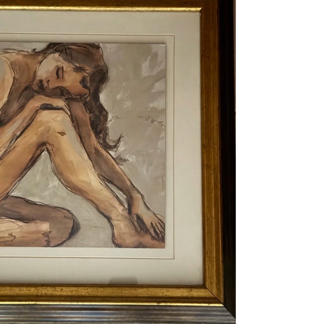 Realism "Laying Low" by Liz Jardine Framed & Matted Lithograph For Sale - Image 3 of 7
