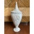 Vintage 19” French Whitewash Terracotta Lidded Urn For Sale - Image 13 of 13