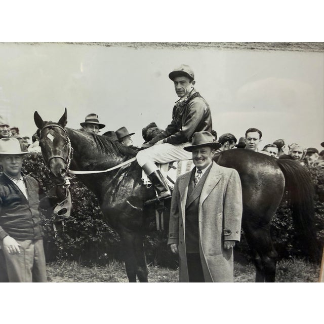 1940s Vintage 49 Original Bert Morgan Dreamer Jamaica Horse Racing Jockey Photograph For Sale - Image 5 of 9