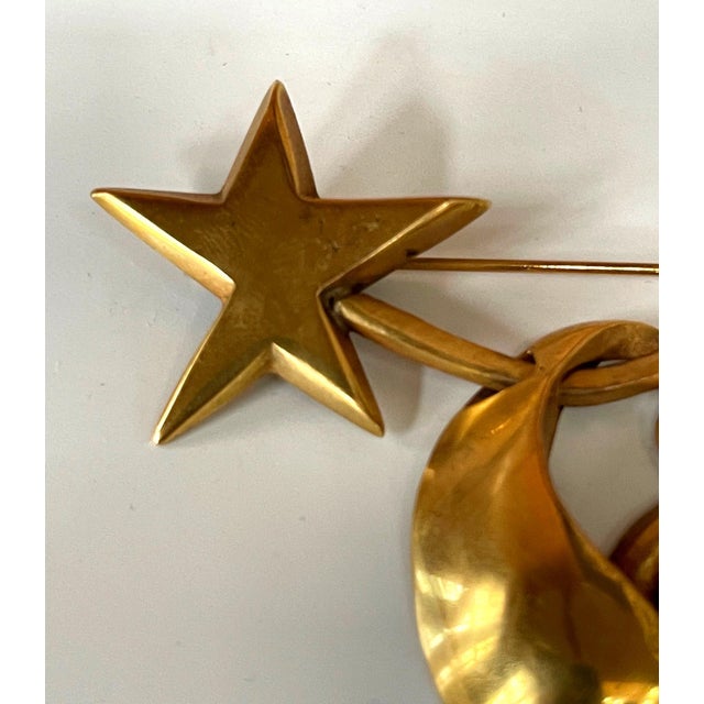 1940s Bronze Brooch by Line Vautrin For Sale - Image 5 of 11