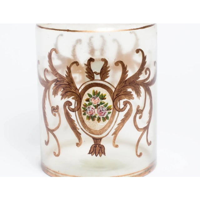 Industrial Antique Italian Apothecary Lidded Glass Jar For Sale - Image 3 of 4