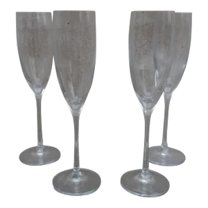 1960s Rosenthal Crystal Champagne Flutes- Set of 4