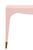 Matthew Izzo Home Mandi Glossy Pink Lacquer One Drawer Desk With Antique Brass Foot Caps For Sale In New York - Image 6 of 8