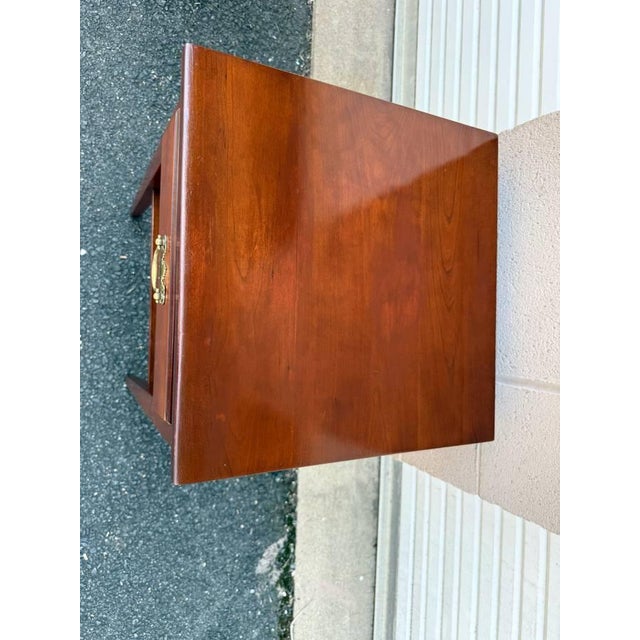 Wood Pair of American Shaker Style 2 Tier Side Tables by Suter's Handcrafted Furniture For Sale - Image 7 of 12
