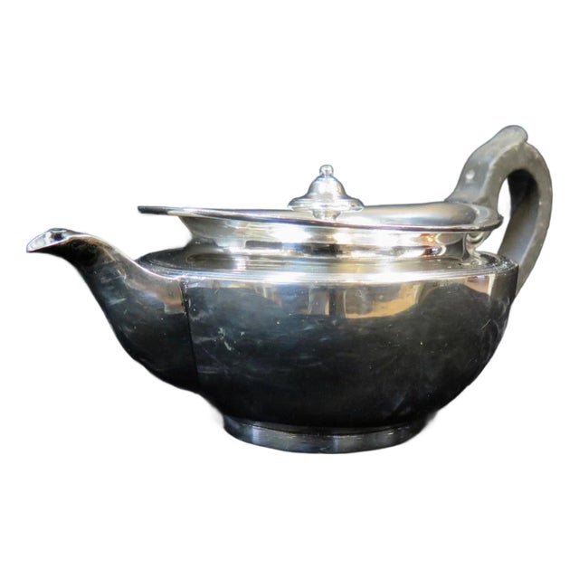 Vintage Silver-Plate Tea Pot For Sale