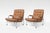Karin Lounge Chairs in Cognac Leather by Bruno Mathsson for Dux, Set of 2 For Sale - Image 7 of 7