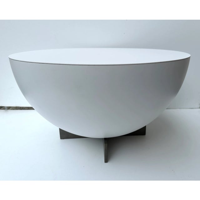 Contemporary Pair of Side Tables Lacquered Metal by Neil David. Netherland, 2000s For Sale - Image 3 of 12