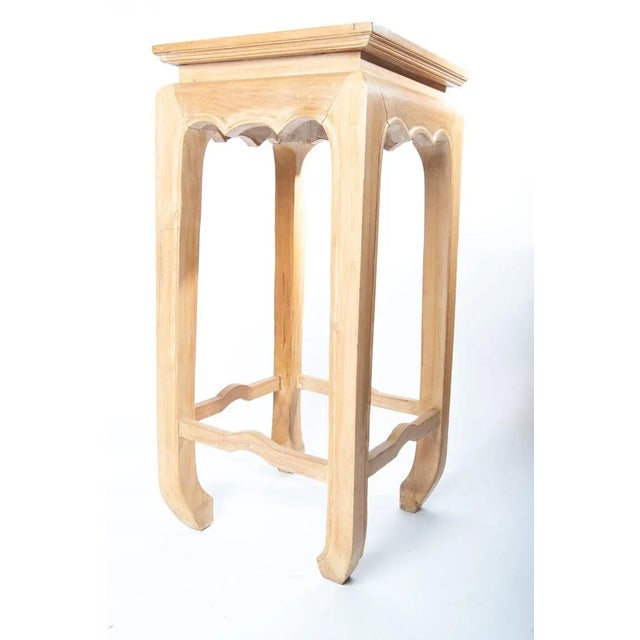 Ming Style Pedestal Tables - a Pair For Sale - Image 11 of 13