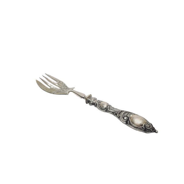 Clasicisst Silver Roast Fork, France, 1880s For Sale - Image 3 of 9