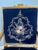 Navy Blue Mid 20th Century French Louis XVI Style Giltwood & Navy Embroidered Velvet Fauteuils- Pair For Sale - Image 8 of 18