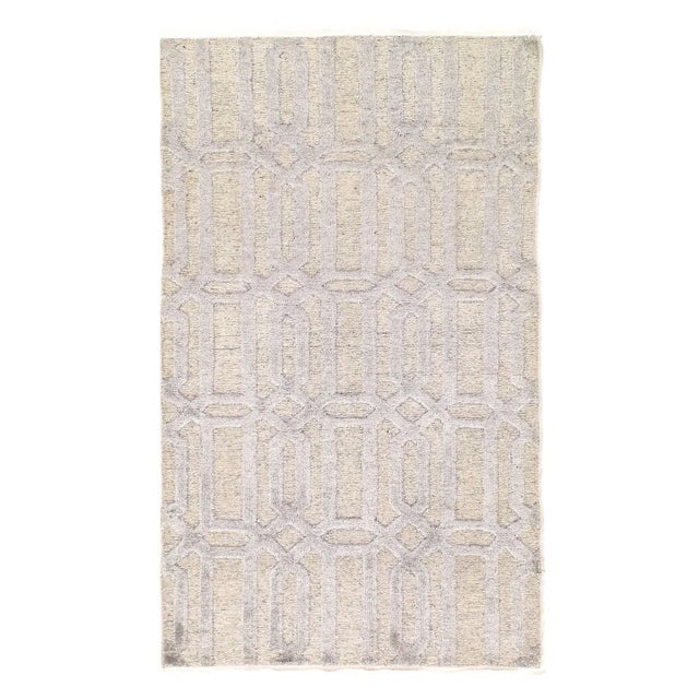 Modern Hand Knotted Rug 2'11'' X 4'11'' For Sale - Image 4 of 4
