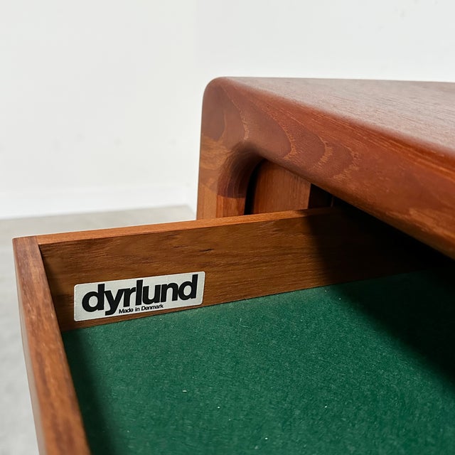 Brown Danish Sideboard in Teak with Tambour Doors from Dyrlund, 1960s For Sale - Image 8 of 18
