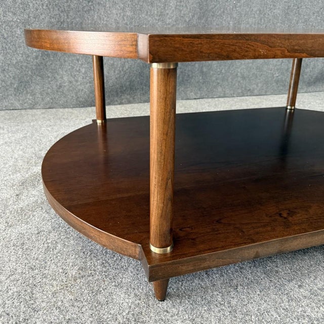 Wood Sherrill Furniture Lainey Cocktail Table With Shelf Base For Sale - Image 7 of 8