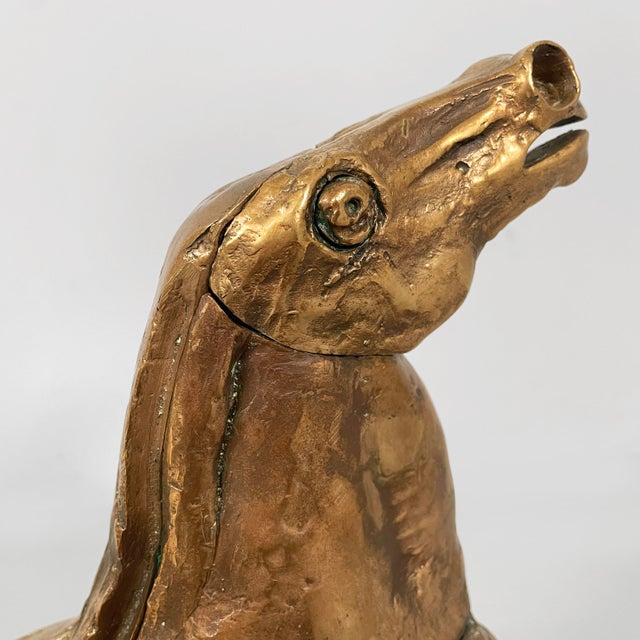 Bruno Cassinari and Miguel Berrocal, Italian Modern Sculpture of Horse, 1973, Bronze For Sale - Image 6 of 18