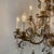 Metal Chandelier in Gilded Iron and Crystals, 1950s For Sale - Image 7 of 11