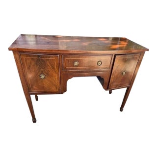 Antique English Mahogany Server For Sale