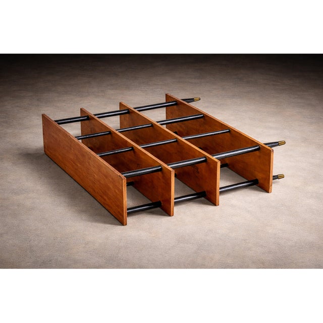 Brazilian Modernist Bookshelf in Ebonized Pau Marfim with Bronze Sabots — Móveis Valério, Brazil, 1950s - Lot 687 For Sale - Image 11 of 12