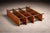 Brazilian Modernist Bookshelf in Ebonized Pau Marfim with Bronze Sabots — Móveis Valério, Brazil, 1950s - Lot 687 For Sale - Image 11 of 12