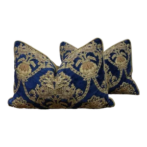 Vintage Re-Designed and Hand-Engineered Pillow Covers - a Pair