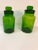 Mid 20th Century Green Apothecary Jars With Glass Lids -Set of 2 For Sale - Image 4 of 13