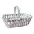 Mid-Century Vintage Italian Woven Ceramic Handled Basket For Sale