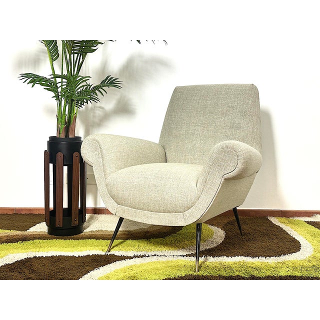 Mid-Century Modern Vintage Lounge Chair by Gigi Radice, Italy, 1950s For Sale - Image 3 of 12