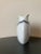 Mid-Century Modern Geometric Undulation German White Porcelain Vase by Kaiser, Signed For Sale - Image 3 of 12