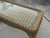 Vintage Sculptural Rattan Console Table With Glass Top For Sale - Image 9 of 13