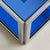 Late 20th Century Italian Blue Glass + Chrome Coffee Table Attributed to Cristal Arte, 1970s For Sale - Image 5 of 8