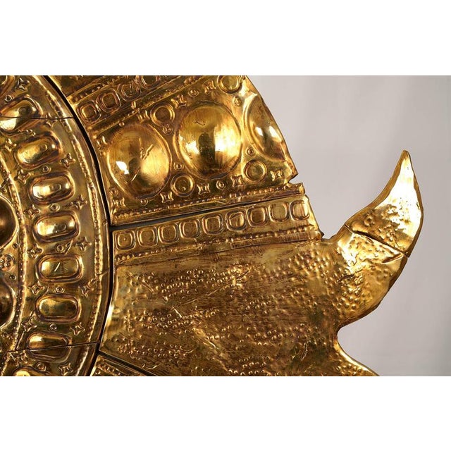 Ceramic Large Gold Luster Oris Sculpture by deBlona For Sale - Image 7 of 10