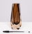 A stunning Italian Murano sommerso brown vase made by Luigi Mandruzzato, dating from the 20th century. The vase has a flat...