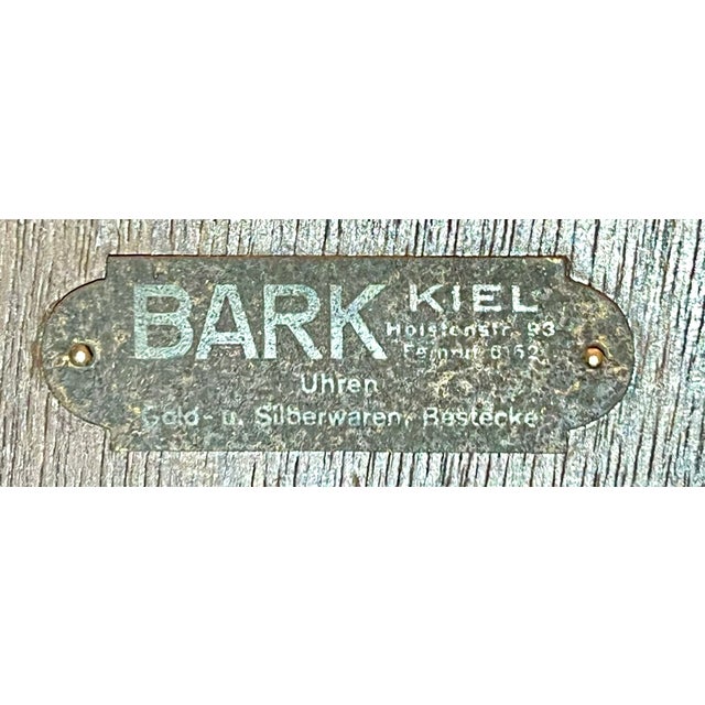 Antique Art Deco German Junghans Mantle Westminster Chime Clock For Sale In Los Angeles - Image 6 of 11