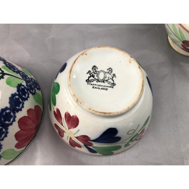 Antique Mismatched Chine Bowl- Set of 3 For Sale - Image 12 of 13