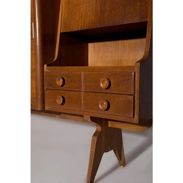 1950s Italian Tall Wooden Cabinet, 1950 For Sale - Image 5 of 13