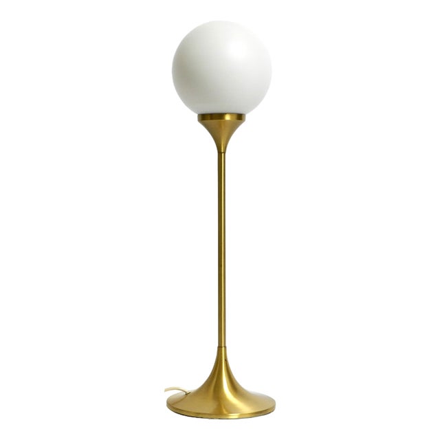 Large Floor Lamp with Large Glass Ball from Sölken Leuchten, 1960s For Sale