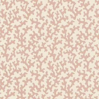 Schumacher X Veere Grenney Folly Fabric in Temple Pink For Sale