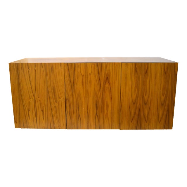 Fine Teak Wall Mounted Credenza For Sale