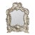 Continental Repoussé Silvered Table Mirror For Sale