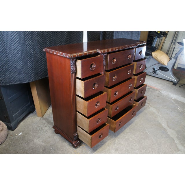 Henredon Late 20th Century Ralph Lauren Henredon George II Mahogany Gentleman's Dresser Chest of Drawers For Sale - Image 4 of 15