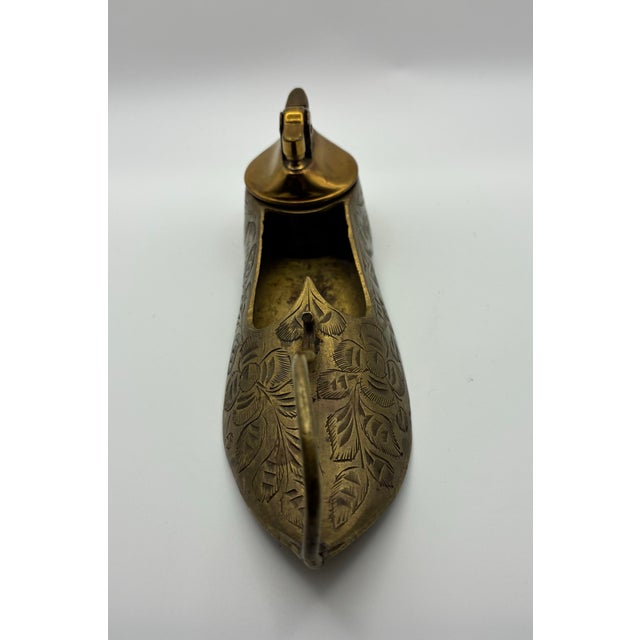 Art Deco Art Deco Engraved Brass Table Lighter From India For Sale - Image 3 of 5