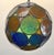 Handcrafted Moroccan Moorish Glass Orb Lantern With Multi-Color Glass For Sale - Image 4 of 12