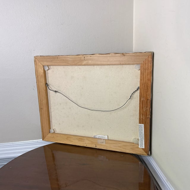 1970s Vintage Bold Colorful Expressionist Abstract Figurative Painting on Canvas For Sale - Image 10 of 10