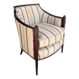 Art Deco Style Barbara Barry for Baker Furniture Co Petite Club Chair For Sale