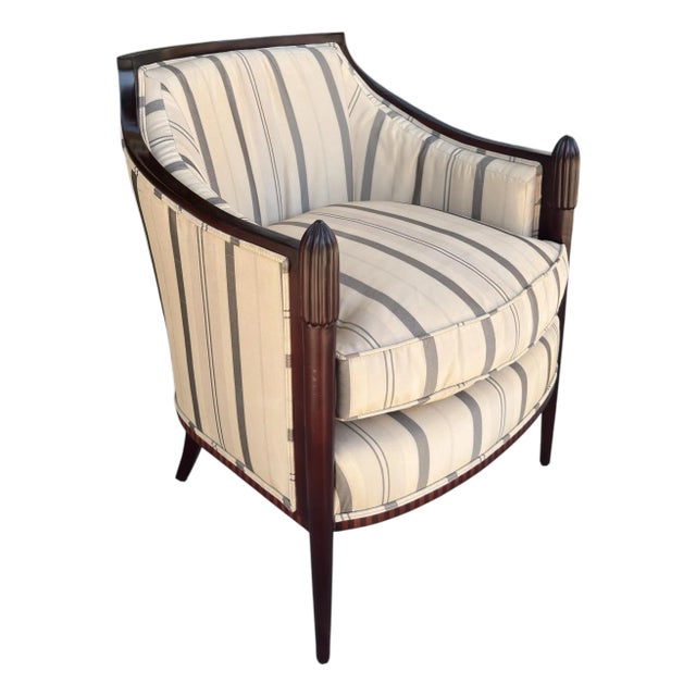 Art Deco Style Barbara Barry for Baker Furniture Petite Club Chair For Sale