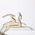 Art Deco Leaping Gazelle Sculpture in Polished Brass on Black Marble Base For Sale - Image 4 of 12