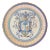 Italian Provincial Deruta Hand Painted Faience Pottery Wall Plate With Armorial Crest For Sale