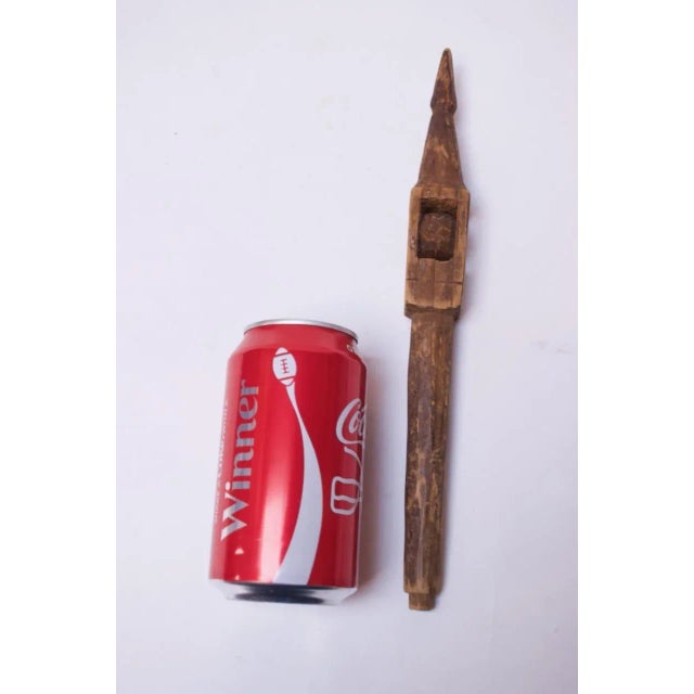 1910s Nautical Folk Art Hand Carved Wooden Whimsy For Sale - Image 5 of 11