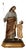 Large Religious Statue of Saint Joseph and the Baby Jesus in Polychrome Terracotta and Gilded Wood For Sale