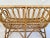 Burnt Umber Mid-Century French Bamboo & Rattan Settee Bench For Sale - Image 8 of 9