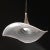Mid-Century Hand-Blown Rose Murano Glass & Nickel Undulating Pendant Chandelier For Sale - Image 10 of 12